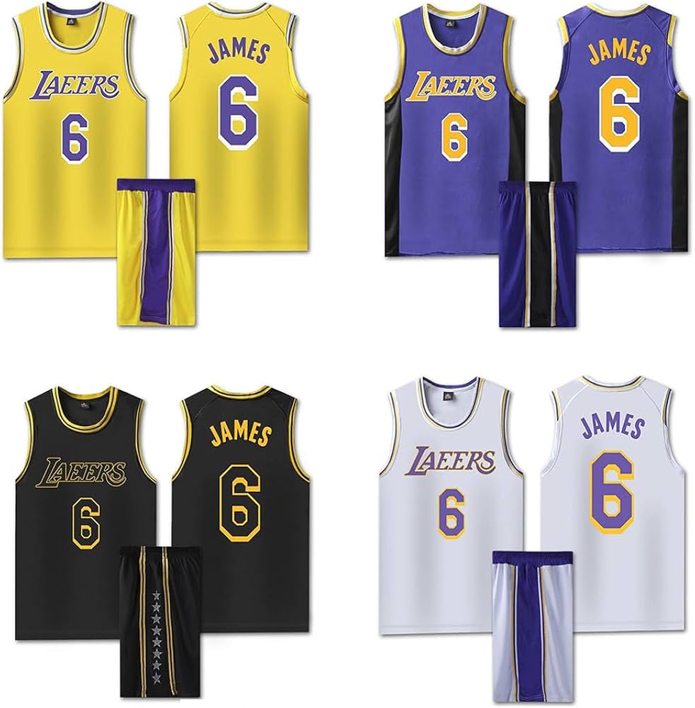 Amazon.co.jp: ジェームズ バスケットボールジャージ レイカーズ 背